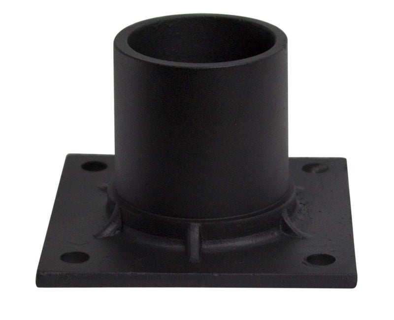 Solus S347-BK Pier Mount Adapter for 3'' Diameter Stub Post, Powder Coated & Non-Corrosive Aluminum, Easy Installation, Mounting Hardware Included, Black - Image 1